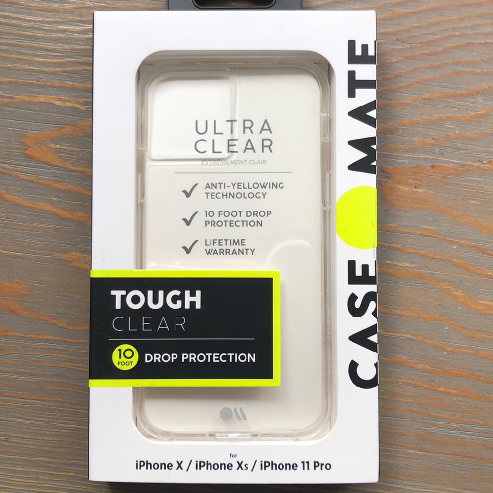 Case-Mate Tough Clear Case for iPhone X/XS/11 Pro